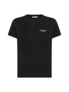 Givenchy Black Cotton Jersey Crewneck T-shirt In Multi