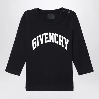 GIVENCHY BLACK COTTON JERSEY WITH LOGO