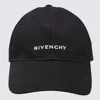 GIVENCHY BLACK COTTON LOGO BASEBALL CAP