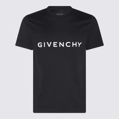 Givenchy Logo Embroidery T-shirt White/black