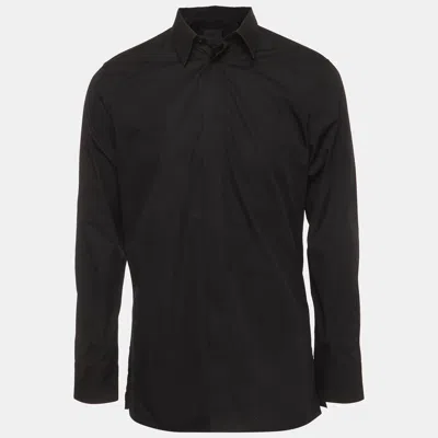 Pre-owned Givenchy Black Cotton Long Sleeve Shirt L