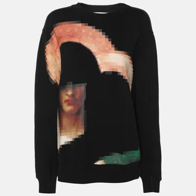 Pre-owned Givenchy Black Cotton Madonna Sweatshirt M