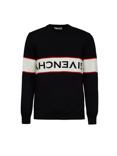 Givenchy Colour-block Logo Sweatshirt In Black