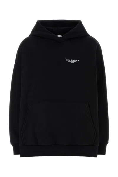 GIVENCHY GIVENCHY BLACK COTTON OVERSIZE SWEATSHIRT