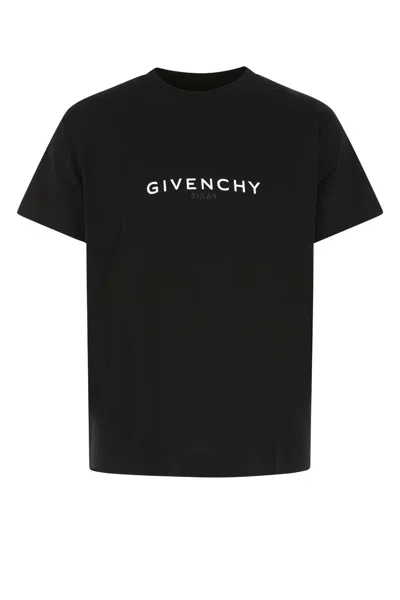 Givenchy Black Cotton Oversize T-shirt In 001