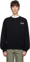 Givenchy Black Cotton Patches Sweatshirt In 001-black