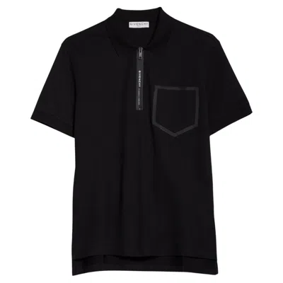 Pre-owned Givenchy Black Cotton Piqué Slim Fit Polo