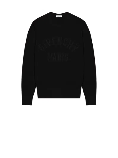 Givenchy Black Cotton Round Neck Sweater