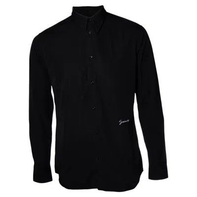 Pre-owned Givenchy , Black Cotton Shirt With Logo