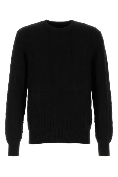 GIVENCHY BLACK LOGO SWEATER