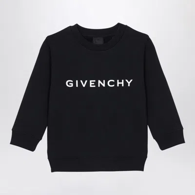 Givenchy Black Cotton Sweatshirt With Logo