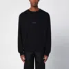 Givenchy Black Cotton Sweatshirt With Logo In Black