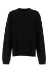 Givenchy Wool Crew-neck Sweater With Zippered Cuffs In Black