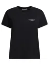 Givenchy Black Crewneck T-shirt With Logo Lettering On Front And Rear In Cotton Woman In Black
