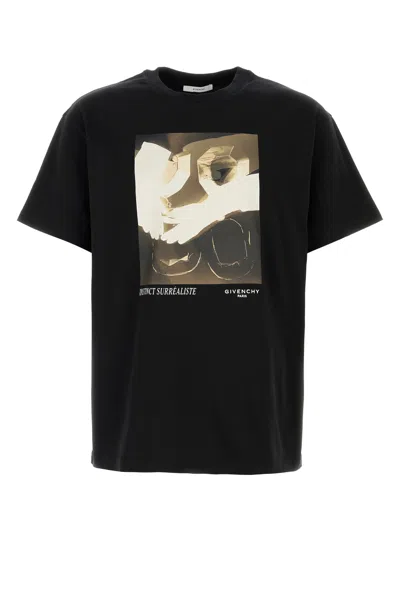 Givenchy Crew Neck Graphic Print Short Sleeve T-shirt In Black