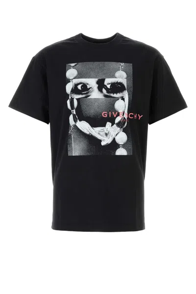 GIVENCHY BLACK COTTON T-SHIRT