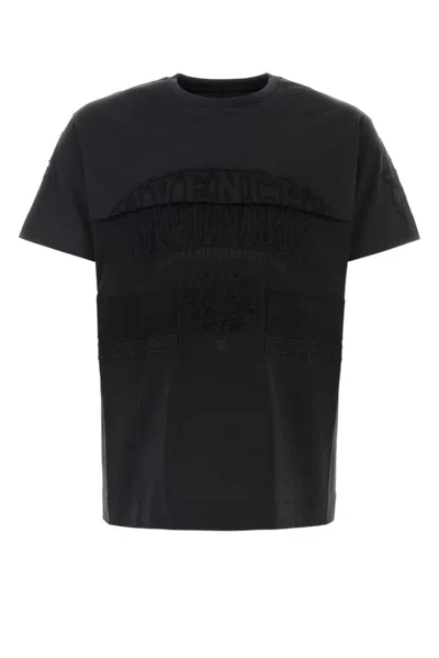 GIVENCHY BLACK COTTON T-SHIRT
