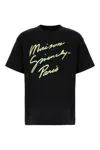 Givenchy Men Black Cotton Maison  T-shirt In Black Green