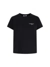 Givenchy Black Cotton Jersey Crewneck T-shirt In Black