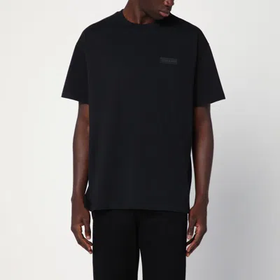 Givenchy Black Cotton T-shirt With Logo Patch
