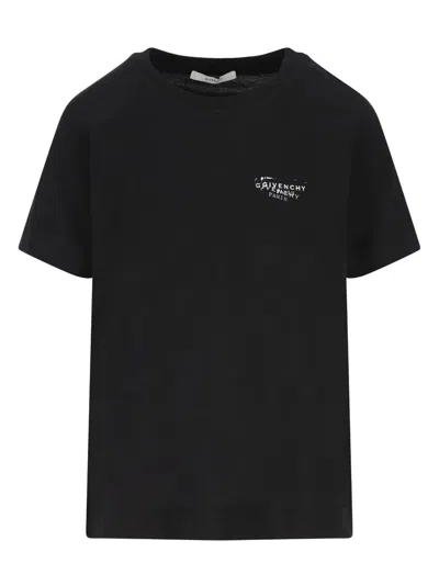 GIVENCHY GIVENCHY BLACK COTTON T-SHIRT