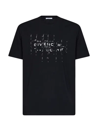 Givenchy Black Cotton T-shirt With Photographic Negative Print