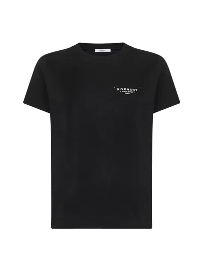 GIVENCHY GIVENCHY BLACK COTTON T-SHIRTS