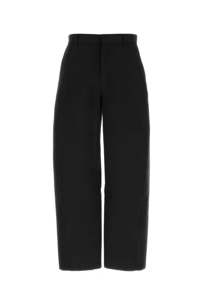 Givenchy Black Cotton Wide Leg Pant