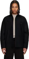 Givenchy Couture Seam Dry Wool Flannel Shirt Patch Pocket In Multi