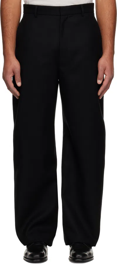 Givenchy Black Couture Seam Trousers In Multi