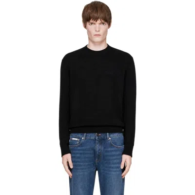 Givenchy Black Couture Seam Wool & Cashmere Sweater