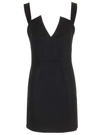 GIVENCHY BLACK CREPE MINI DRESS