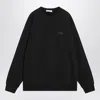 Givenchy Crew Neck Cotton Sweatshirt In Black