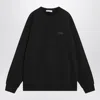 Givenchy Black Crew Neck Cotton Sweatshirt In Black