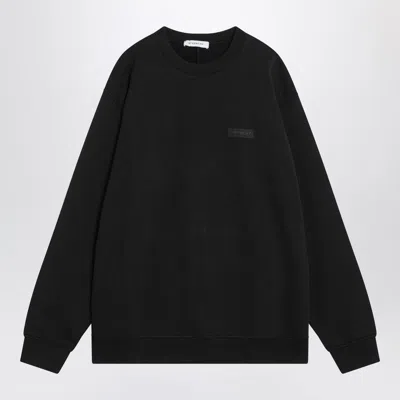 GIVENCHY BLACK CREW NECK COTTON SWEATSHIRT
