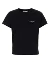 Givenchy Black Cotton Jersey Crewneck T-shirt In Black