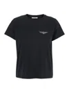 Givenchy Black Cotton Jersey Crewneck T-shirt In Black