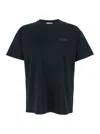 Givenchy Black Crewneck T-shirt With Logo Patch On The Front In Cotton Man In Black