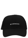 Givenchy Round Visor Cap With Embroidered Logo In Black