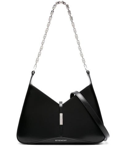 Givenchy Cut Out 皮质单肩包 In Black