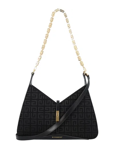 GIVENCHY BLACK CUT-OUT ZIPPED SMALL HANDBAG FOR WOMEN