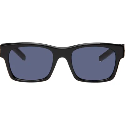 Givenchy Black Day Sunglasses In Shiny Black / Blue