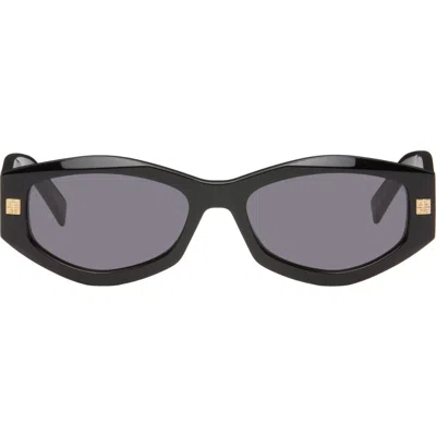 Givenchy Black Day Sunglasses In Shiny Black /smoke