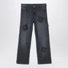 Givenchy Black Denim Jeans With Logos In Black