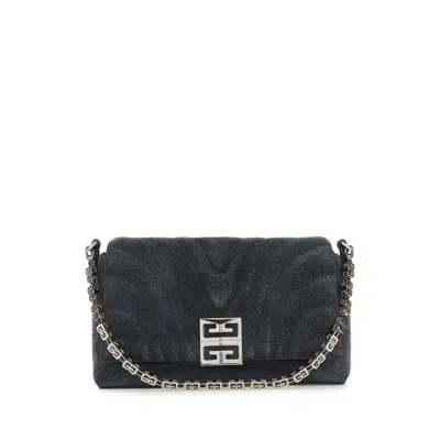 Givenchy Black Denim Medium 4g Soft Handbag