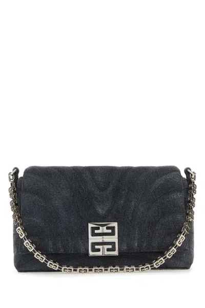 Givenchy Black Denim Medium 4g Soft Handbag