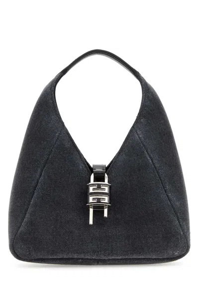 Givenchy Black Denim Mini G-hobo Handbag
