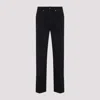 Givenchy Straight-leg Cotton Blend Trousers With Subtle Branding In Black