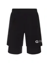 Givenchy Logo-print Track Shorts In Black