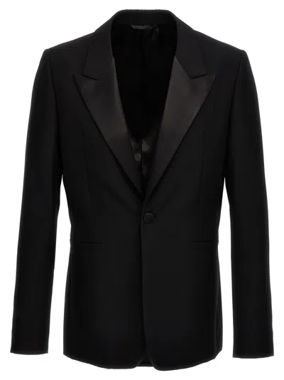 GIVENCHY BLACK DOUBLE-BREASTED WOOL BLAZER